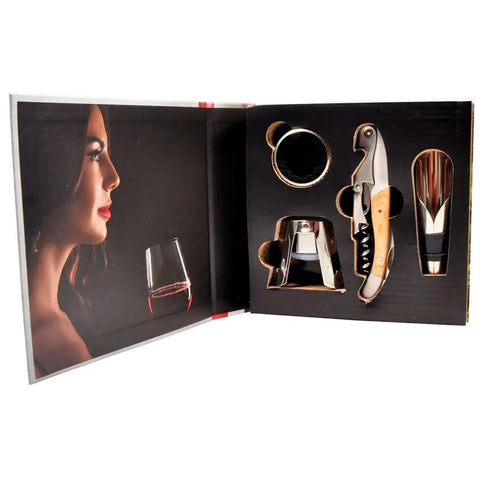 Legno Art - Wine Plaza Set da Vino Dettaglio box aperta