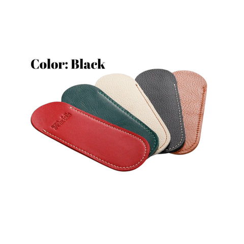 Corkscrew Case in Black Leather